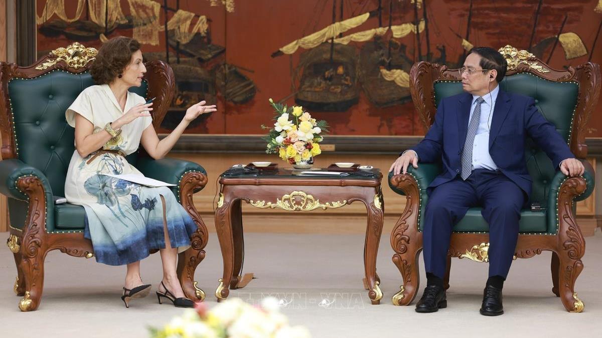 Thủ tướng Chính phủ Phạm Minh Chính tiếp Tổng Giám đốc UNESCO Audrey Azoulay: Củng cố quan hệ Đối tác Toàn diện, vì tương lai phát triển bền vững